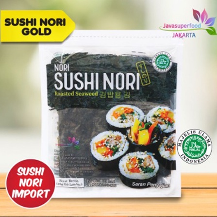 

Java Superfood Sushi Nori 20 Lembar - Sushi Nori Rumput Laut Panggang HALAL