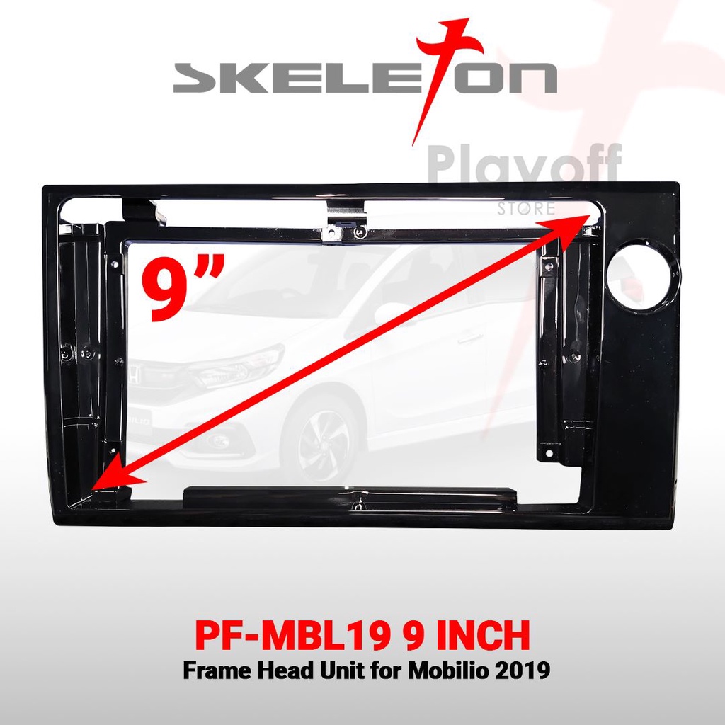 Frame Head Unit Mobilio Android 9 Inch Skeleton