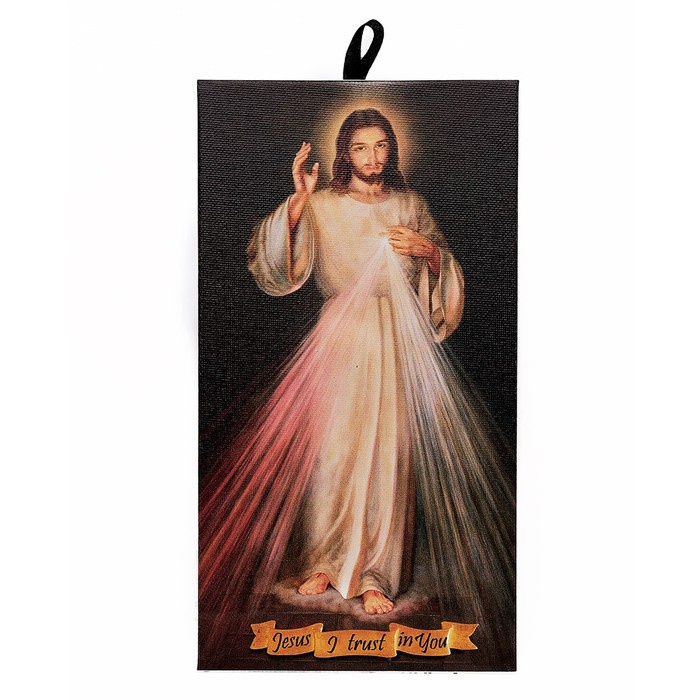 Gambar Kanvas Yesus Kerahiman Ilahi 44x30cm Devosi Doa Katolik