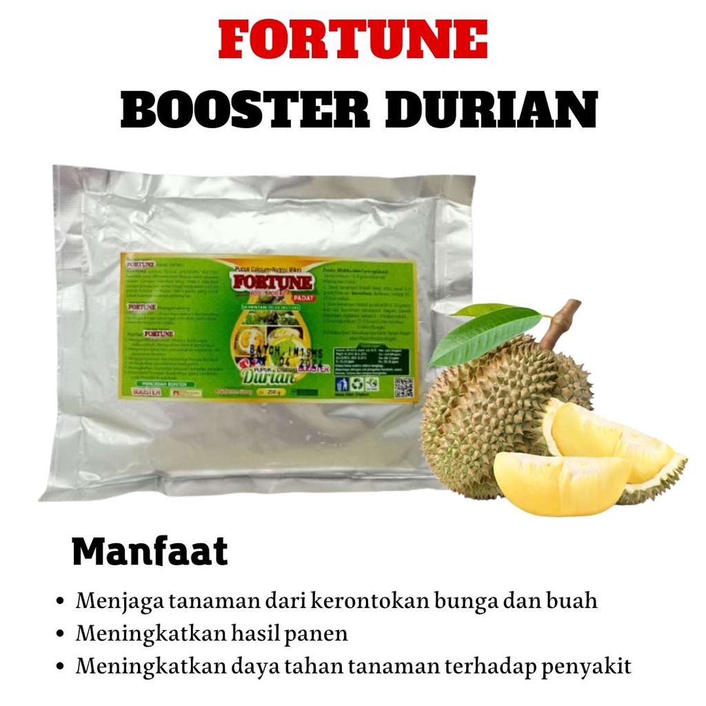 TERBAIK Pupuk Booster Durian, Pupuk Pelebat Buah Durian Pupuk Anti Rontok Bunga Dan Buah