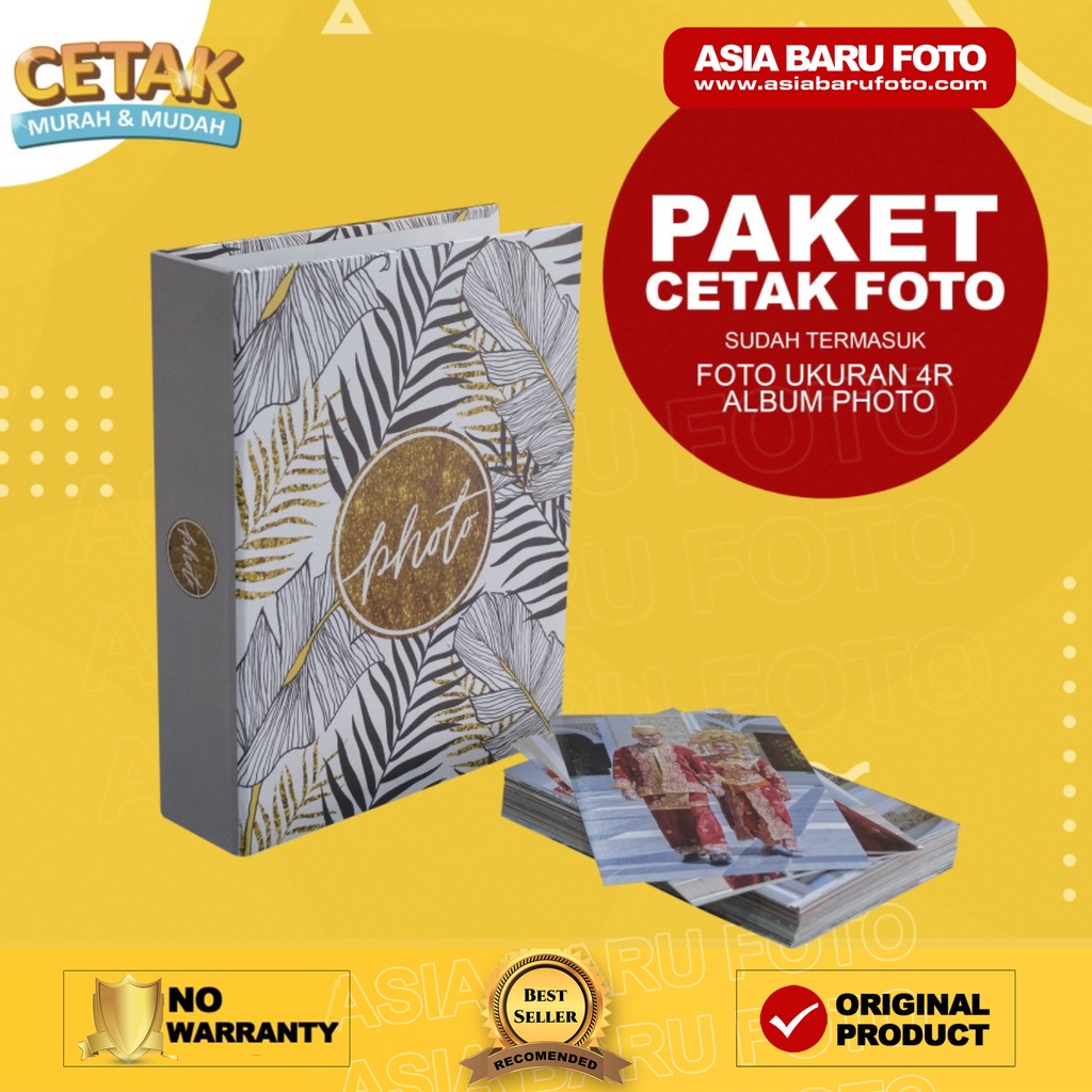 Cetak Foto 4R + Album ( 100 Lembar 4r + Album Isi 100 Lembar )