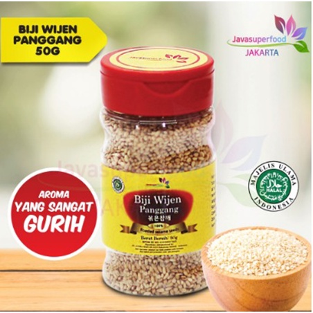 Java Superfood Biji Wijen Panggang 50gr – Roasted Sesame Seeds Korea