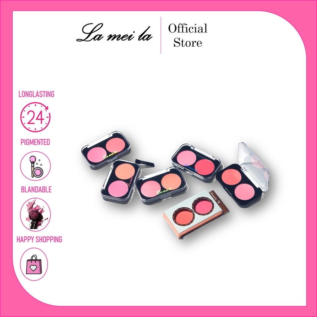 Lameila Palet Blush On 6 Warna pilihan Mineral Pigment Blusher Powder  LM 5006