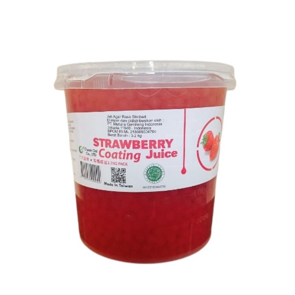 

POPPING BOBA STRAWBERRY 3,2kg / Pops Boba Strawberry Import