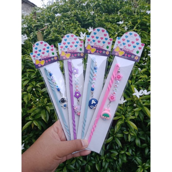

12 pcs gratis 1 pcs tunjuk ngaji karakter custom nama lucu unik