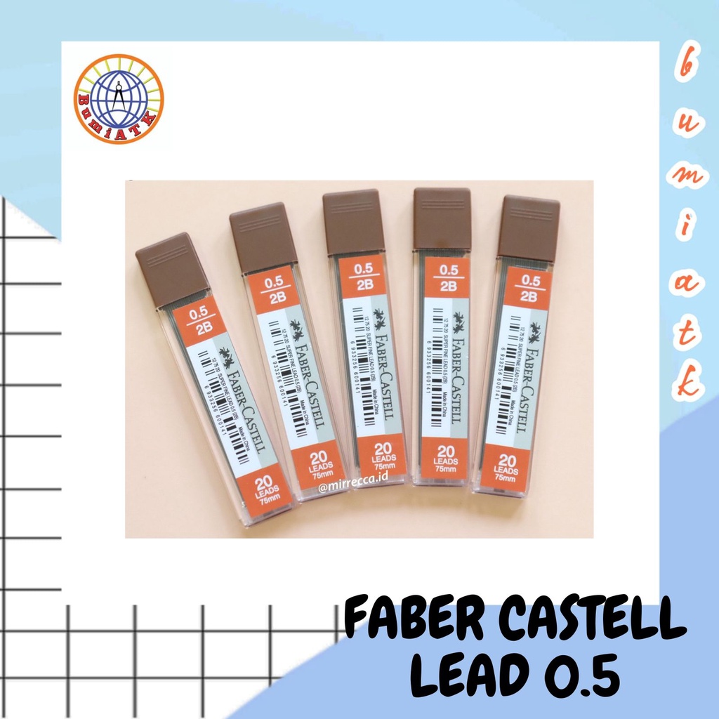 

REFILL PENSIL MEKANIK 0.5 2B FABER CASTELL