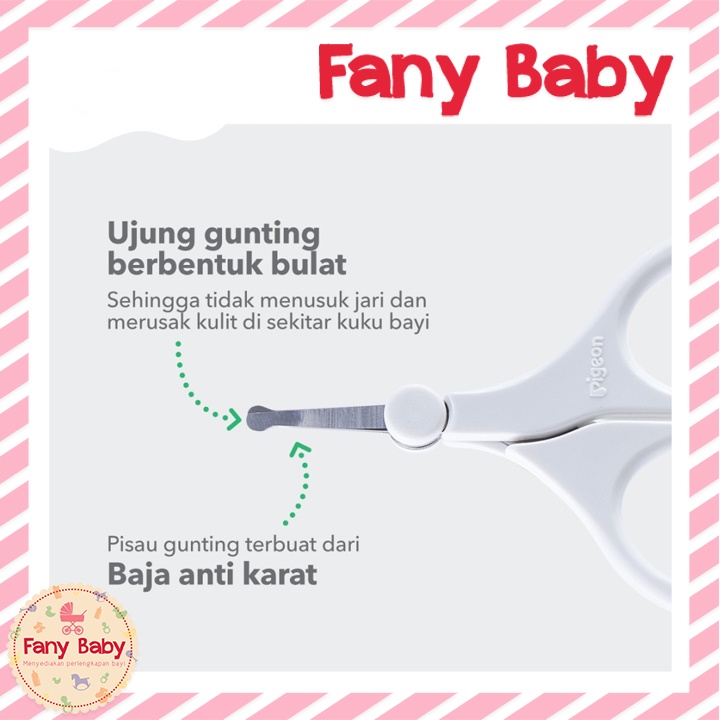 PIGEON SAFETY SCISSORS NAIL 3+ / GUNTING KUKU BAYI