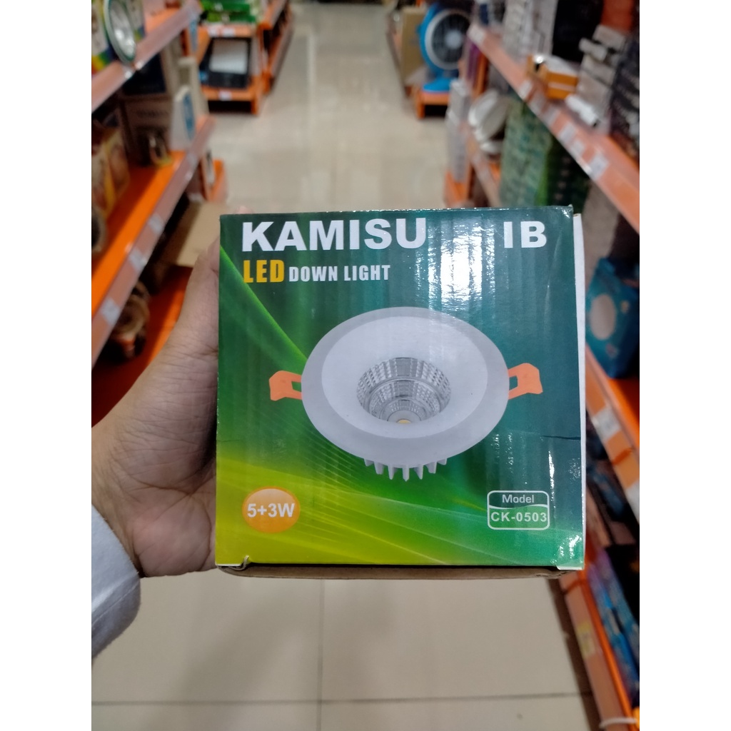 LAMPU DOWNLIGHT LED INBOW COB KAMISU 5+3 WATT 2 CAHAYA CK-0503