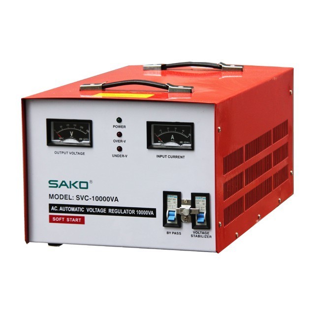 SAKO Stabilizer Stabil Listrik Digital 10000 Watt SVC 10000 DS