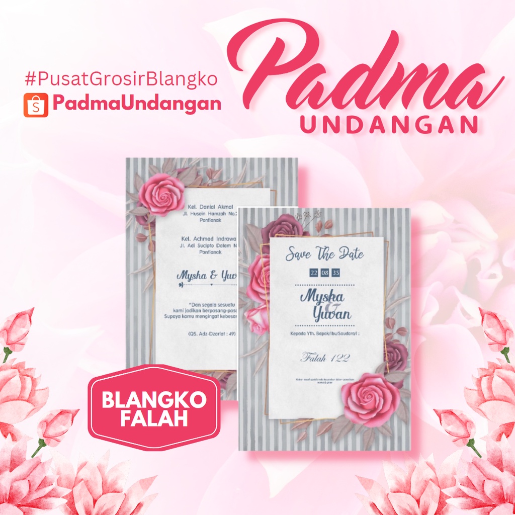 Blangko Undangan Falah 122 | PadmaUndangan