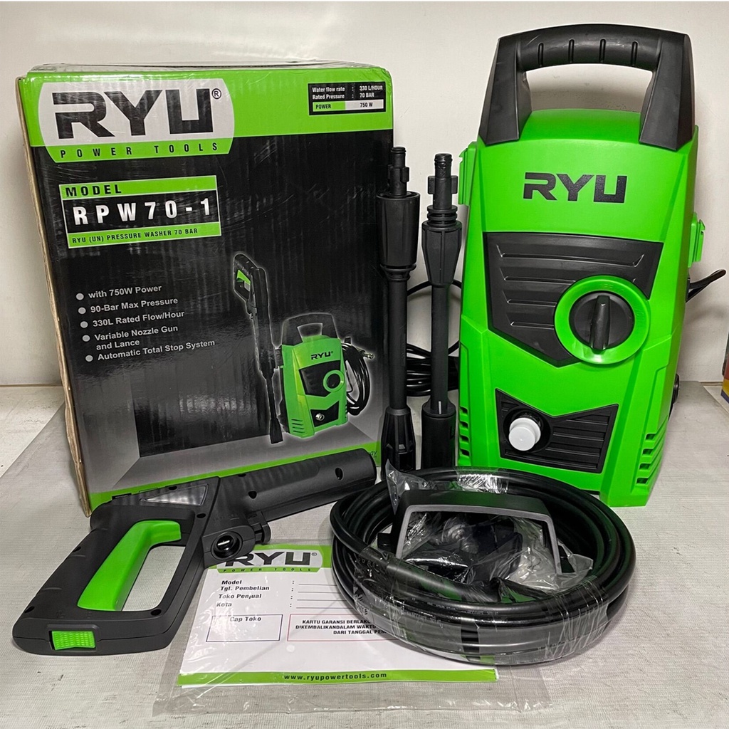 COD RYU Mesin Steam Cuci Mobil Motor Jet Cleaner Pressure Washer RPW 70 1