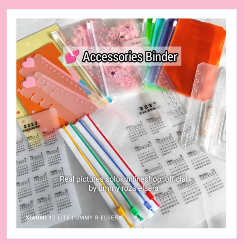 

Accessories Binder | Perlengkapan Binder Ziplock Penggaris Binder