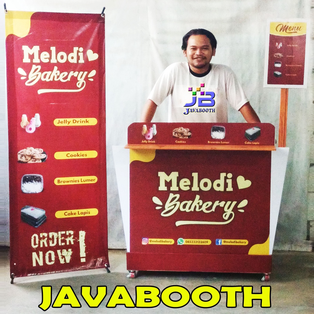 Booth Portable / Gerobak Lipat Jawa Model Tas Koper