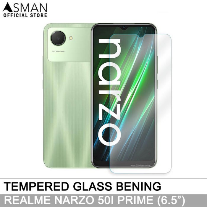 Tempered Glass Realme Narzo 50i Prime (6.5&quot;) | Anti Gores Pelindung Layar Kaca - Bening