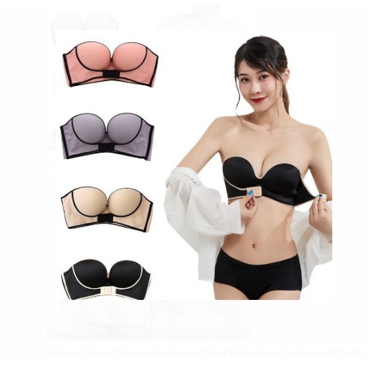 DHIOSHOPI - Pakaian Dalam Olahraga Wanita Import Sport BH Bra Push Up Style Hight Quality impor