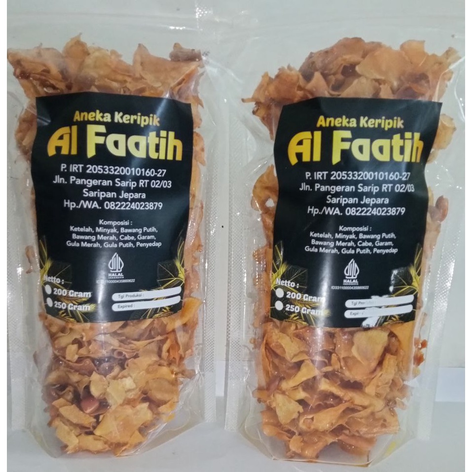 

Keripik Ketela Pedas Manis/Keripik Gado-gado Tela 200g