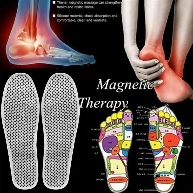 hokkiterus21⭐⭐⭐⭐⭐ ALAS SEPATU MAGNET insole sepatu sol sepatu flat foot kesehatan alas sepatu pria wanita alas sepatu empuk A007