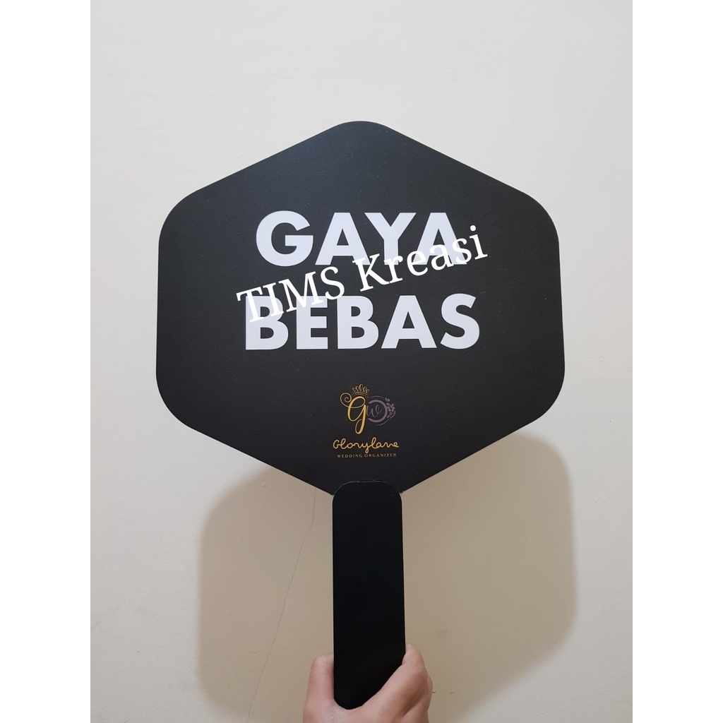 Papan Akrilik 2 sisi | Akrilik Wedding | Signage + Gagang | Akrilik