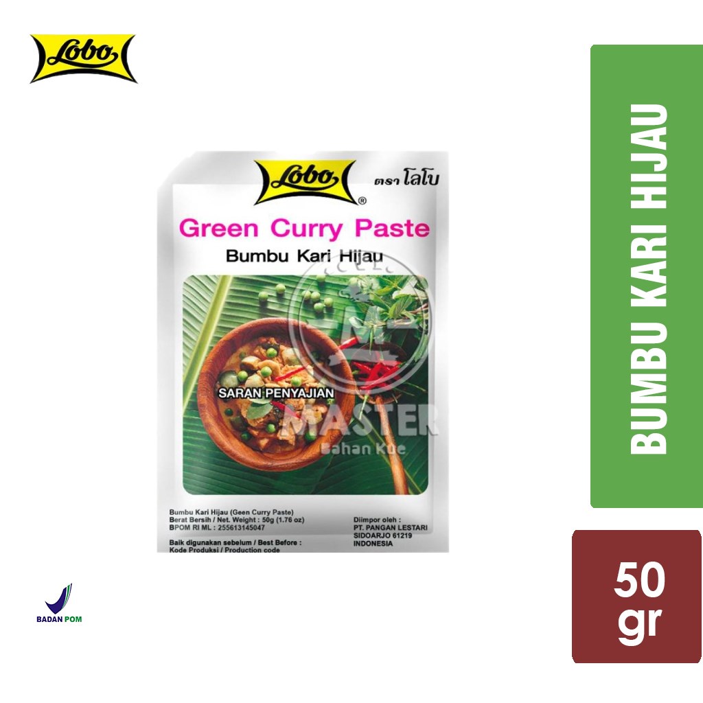 

Lobo Green Curry Paste / Bumbu Instant / Bumbu Kari Hijau [50 gr]