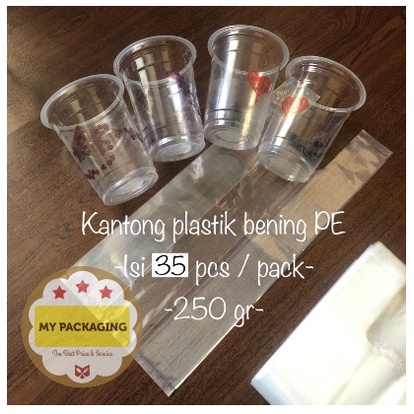 Kantong plastik BENING 15 PE TEBAL 15cm - 250Gr/pack