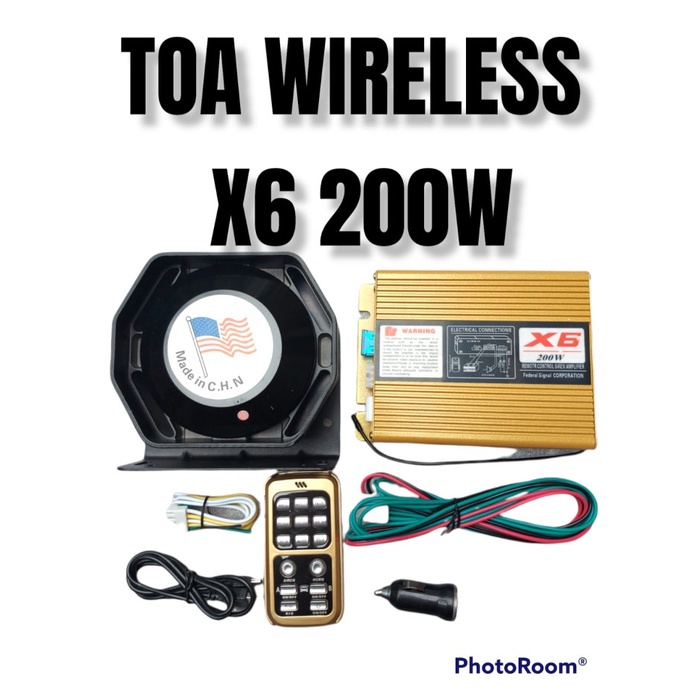 Terlaris Toa Mobil Toa Sirine Mobil Wireless Toa Wireless Sirine Patwal 200W