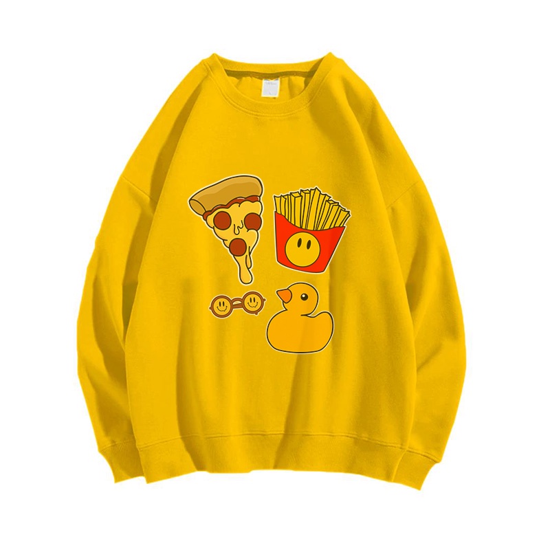 FOOD PACK SWEATER CREWNECK PRIA WANITA Size M-XXL