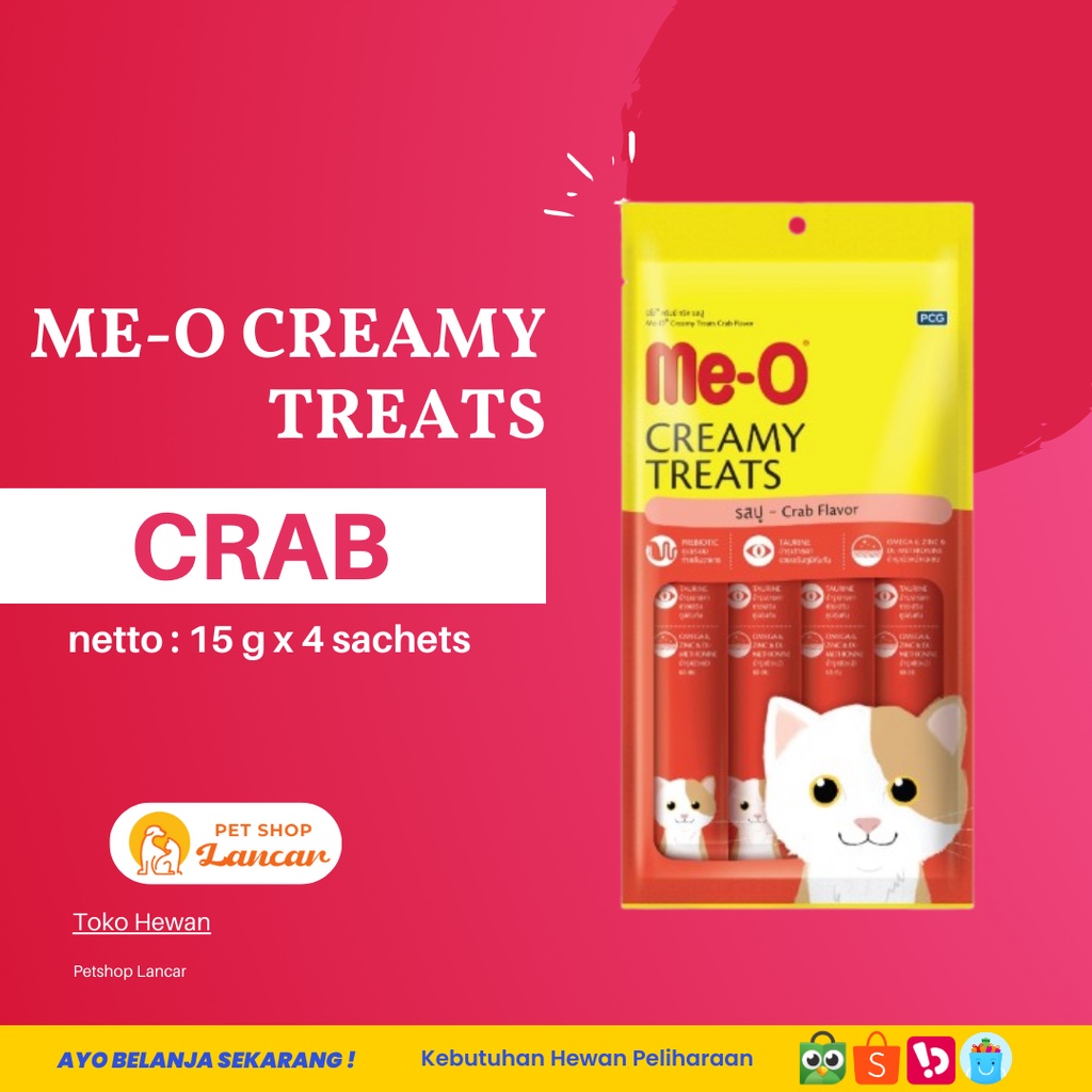 Crab Flavor - Meo Creamy Treats Liquid Snack Meo Kucing