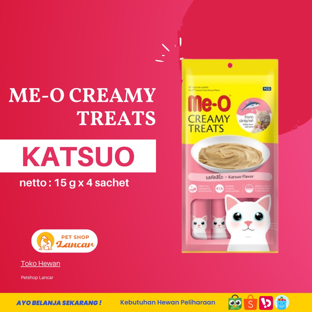 Katsuo - Meo Creamy Treats Liquid Snack Meo Kucing