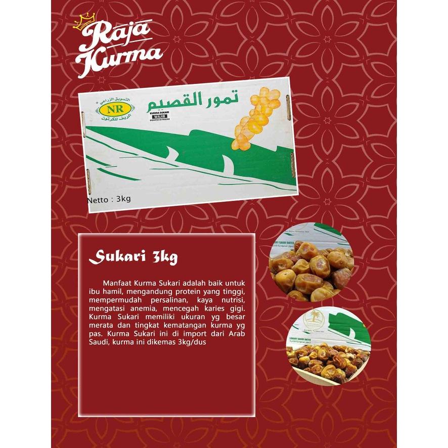 

Kurma Sukkari Kurma Sukari Kurma Sukary 3Kg 1 Dus Promo Best Seller!