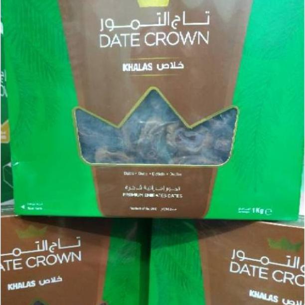 

Exp 2024 Kurma Date Crown Khalas 1Kg/Date Crown Khalas Termurah/Kemasan Buka Atas Promo Best Seller!