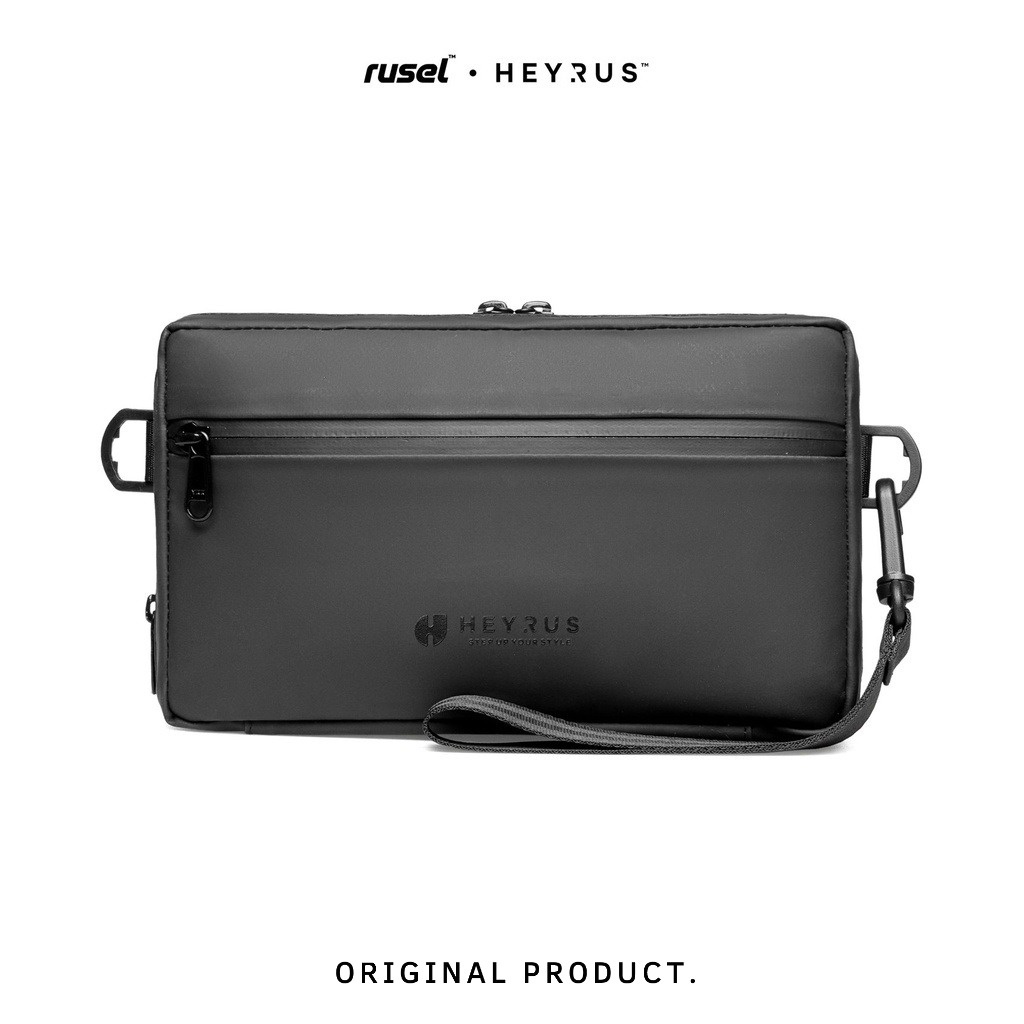 HEYRUS - RUSEL ADAM | Handbag Clutch Slingbag Selempang Pria Waterproof