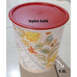 TUPPERWARE TOPLES BATIK CANISTER 5.5L