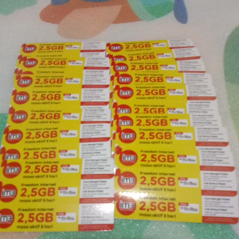 voucher Im3 2.5 GB 5 hari