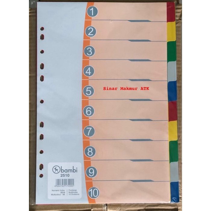 

Divider / Pembatas Bambi 2510 Folio