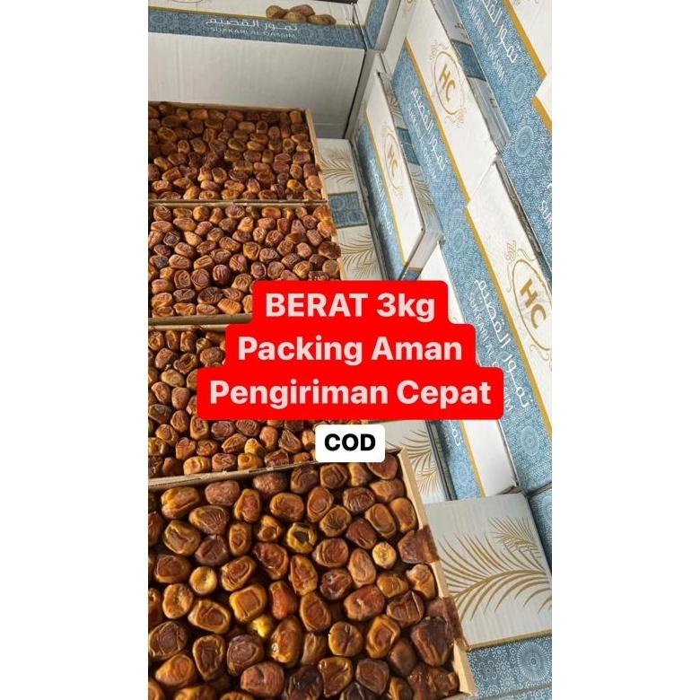 

(Kualitas Terjamin) Kurma Sukari 3Kg Super Premium Jaminan Ori / Kurma Sukkari Asli 100% Original / Kurma Sukari Fresh / Sukari Vip / 3 Kg Sukari Grosir / Sukary Alqasim Promo Best Seller!