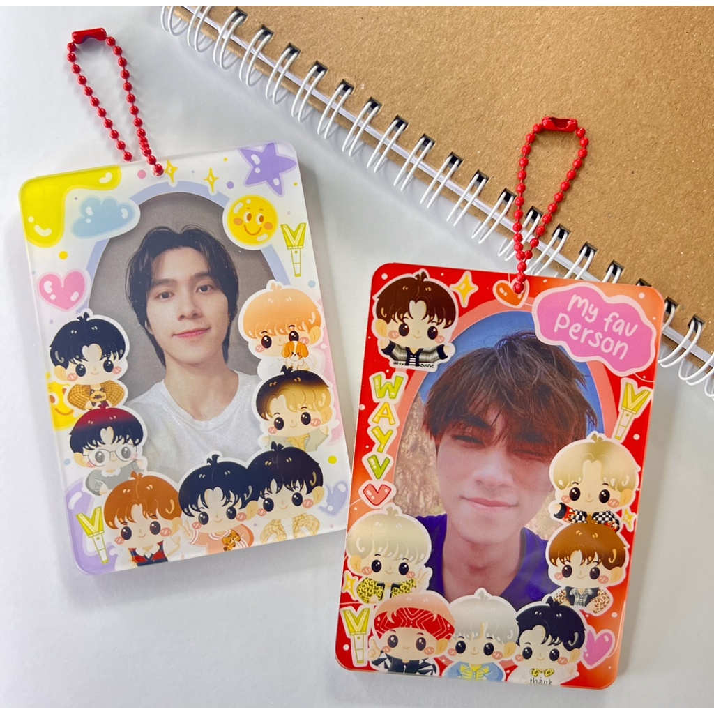 [ PRECIOUS WAYV VER ] Photocard holder acrylic pc keychain cahol wayv lucas winwin yangyang hendery 