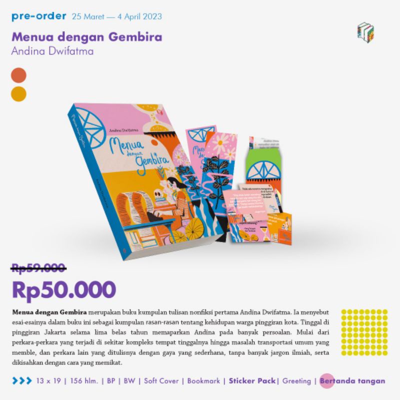 Menua Dengan Gembira - Andina Dwifatma (ASLI/ORI)