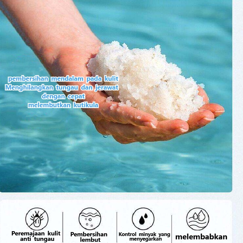 Sabun badan jerawat sabun mandi pemutih sabun mandi 500gr Kembali Jerawat Shower Gel Whitening Antipruritic Natural Sea Salt Tungau Kontrol Minyak Kontrol Sabun Mandi