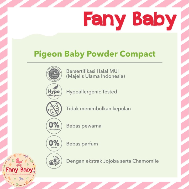 PIGEON BABY POWDER REFILL + PUFF CAKE