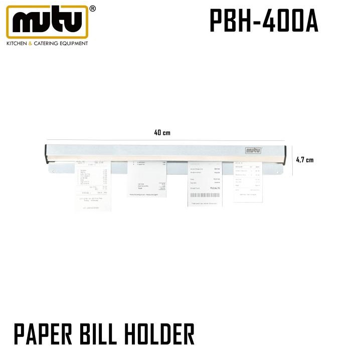 

Terlaris Rak Bill Holder / Tempat Menu /Aluminium Tab Grabber Pbh-400A