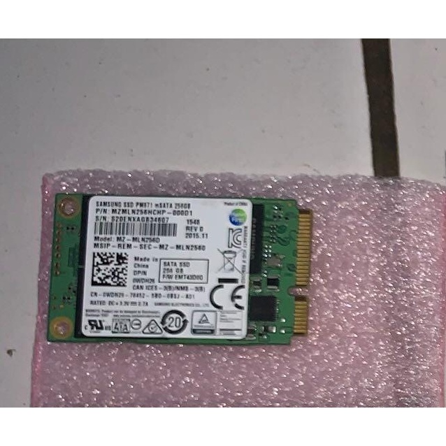 SSD MSATA SAMSUNG 256GB & KINGSTON DDR3 4GB