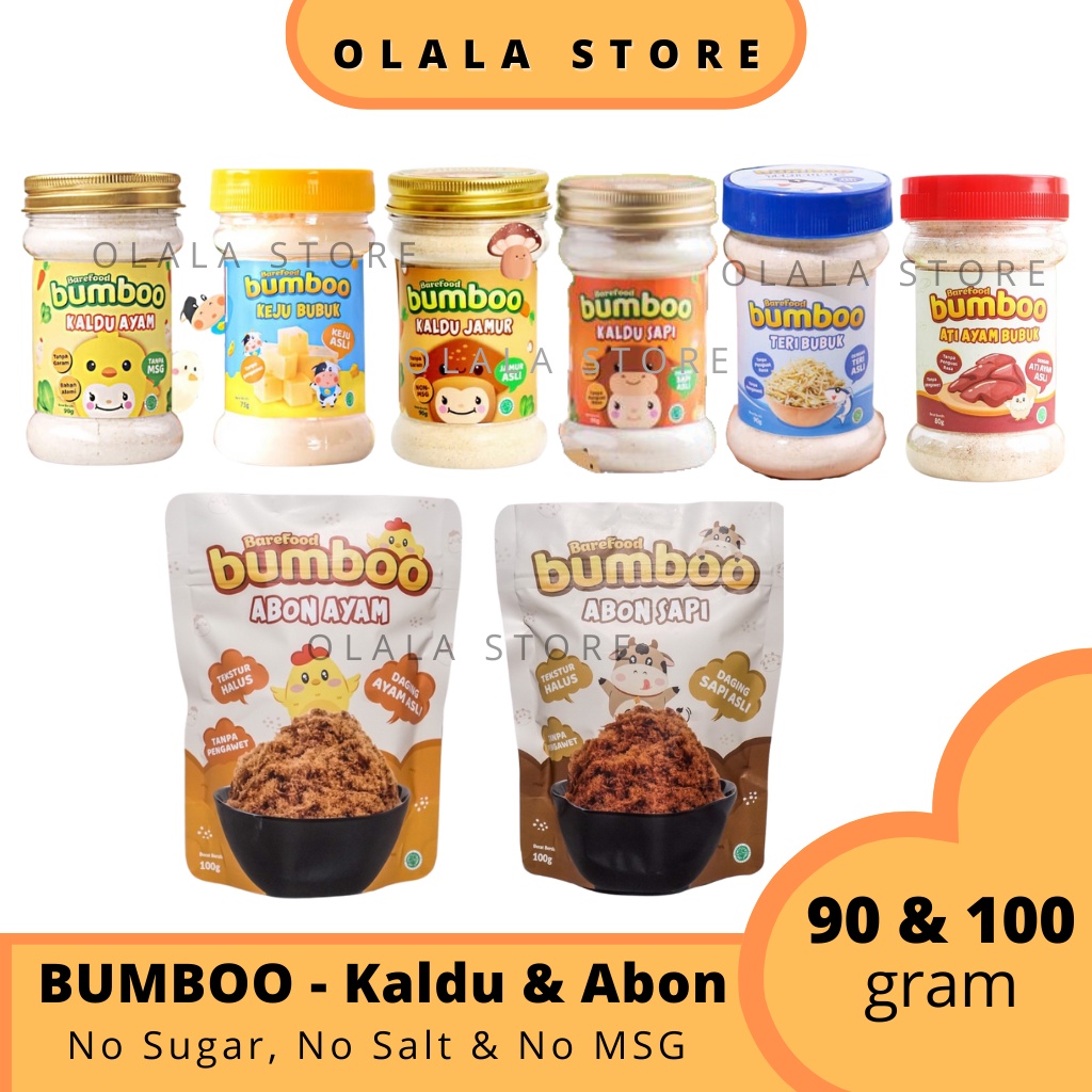 BUMBOO Kaldu Asli - Kaldu Anak MPASI - No MSG - Tanpa Gula &amp; Garam - Bahan Alami - Tambahan Sayur Asli