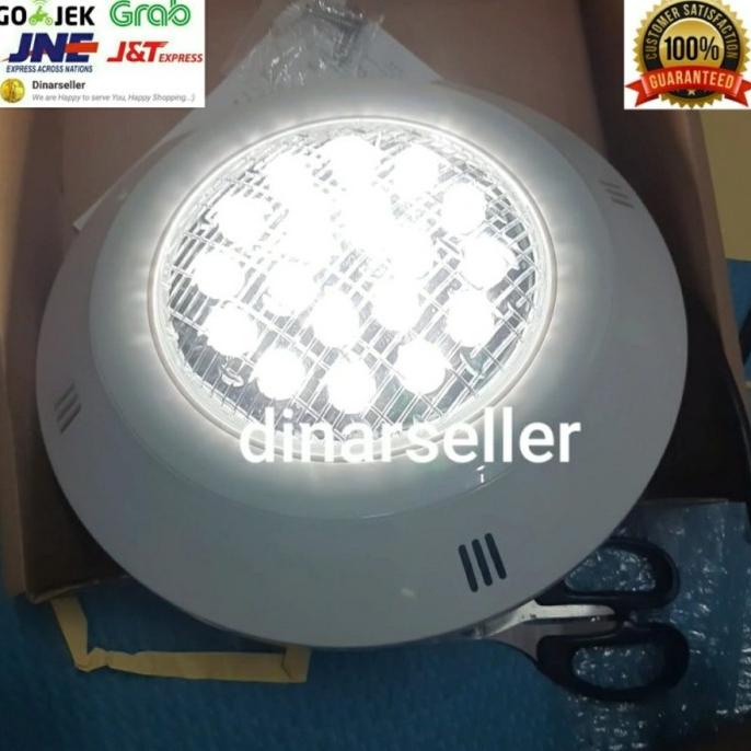 LAMPU KOLAM RENANG LED 18 WATT 18 MATA SWIMMING POOL (PUTIH / WW)