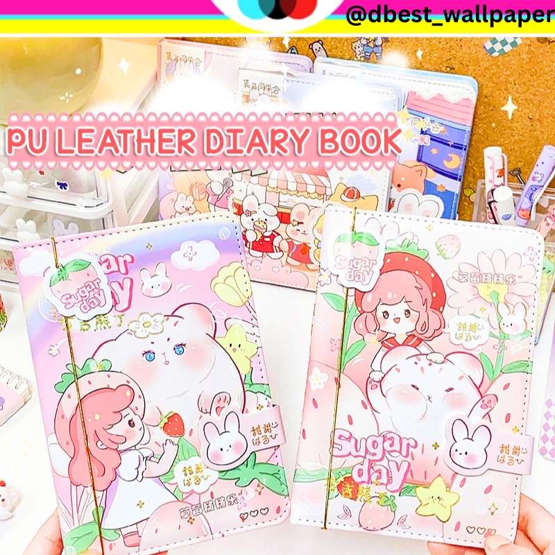 

BUKU DIARY PU LEATHER JOURNALING SCARPBOOK HARDCOVER KANCING MAGNET MOTIF ANIME LUCU CATATAN HARIAN BUKU MEMO ISI 112 LEMBAR BERWARNA @dbestwallpaper