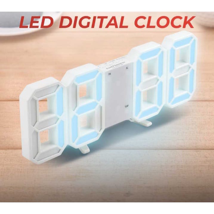 Jam Meja LED Digital Clock Modern Style Minimalist
