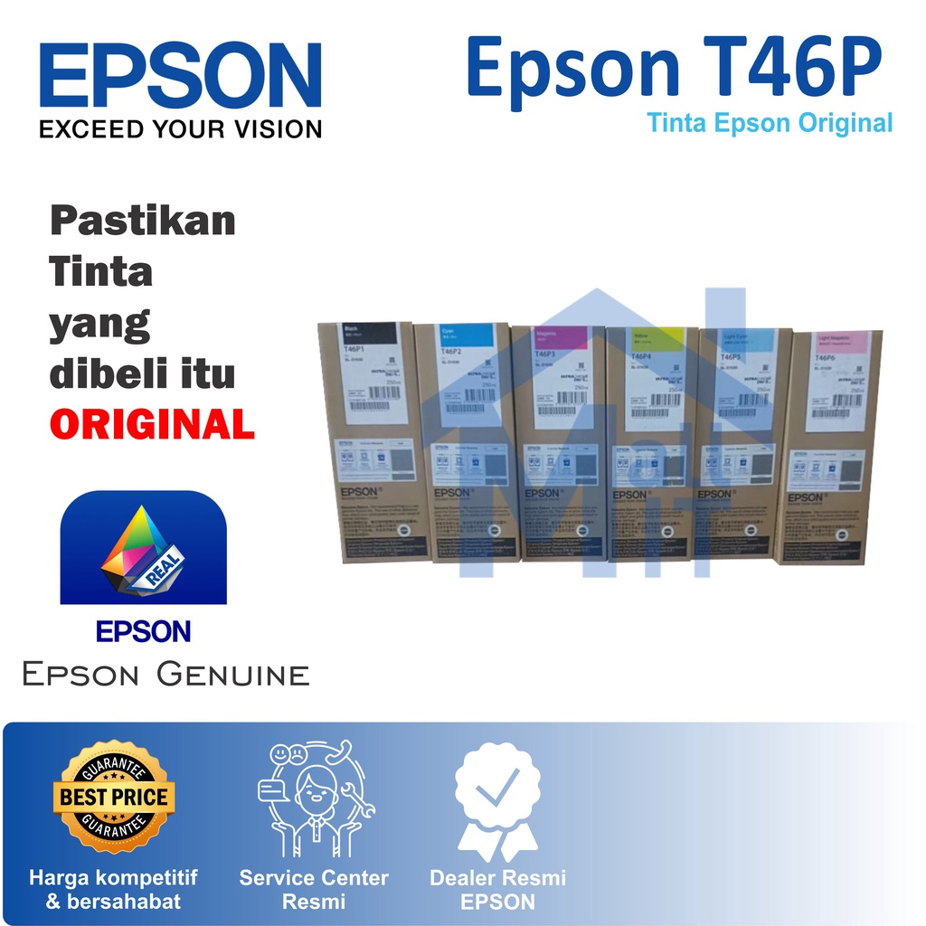 ( Bisa Cod) TINTA CATRIDGE EPSON T46P T46P1 T46P2 T46P3 T46P4 T46P5 T46P6 SL-D1030