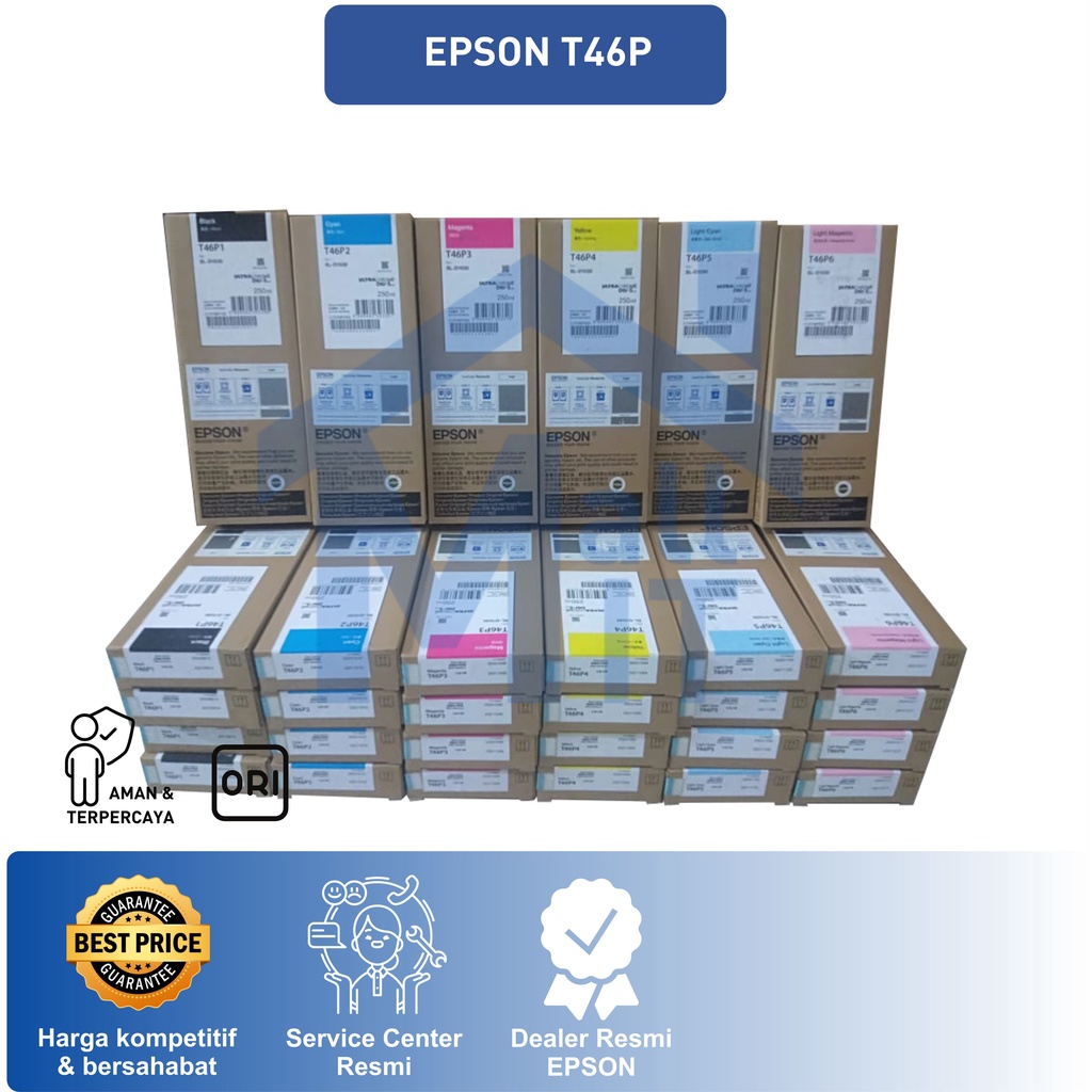 ( Bisa Cod) TINTA CATRIDGE EPSON T46P T46P1 T46P2 T46P3 T46P4 T46P5 T46P6 SL-D1030