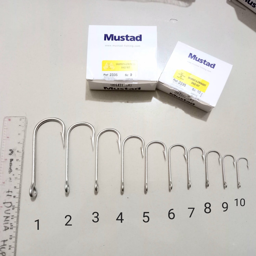 PANCING / MATA KAIL MUSTAD 2335 NO 1-6 KEY BRAND (CAP KUNCI)