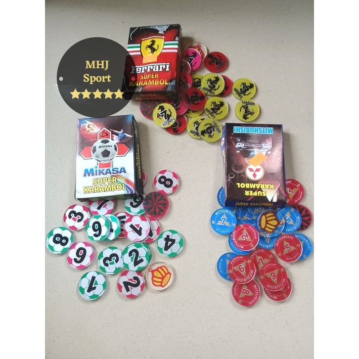 Biji / Buah / Koin KARAMBOL - KRAMBOL MIKA 3 mm