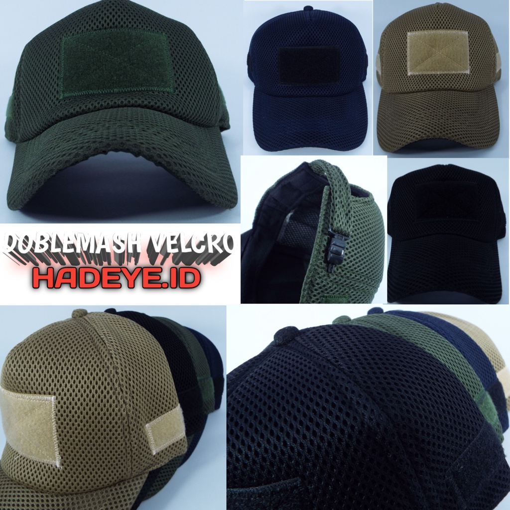 COD | TOPI LAPANGAN MESH VELCRO / TACTICAL TERMURAH | Topi Tactical Full Mesh Premium | top